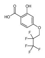 2-hydroxy-4-(2,2,3,3,3-pentafluoropropoxy)benzoic acid Structure