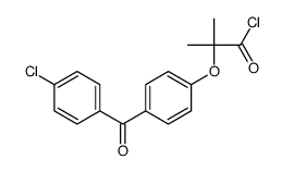 2-[4-(4-chlorobenzoyl)phenoxy]-2-methylpropanoyl chloride结构式