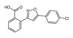 2-[5-(4-chlorophenyl)-1,2-oxazol-3-yl]benzoic acid结构式