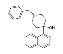 1-benzyl-4-(1-isoquinolyl)-piperidin-4-ol结构式