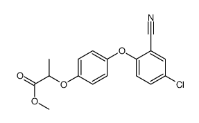 methyl 2-[4-(4-chloro-2-cyanophenoxy)phenoxy]propanoate Structure