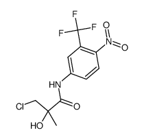 3-chloro-2-hydroxy-2-methyl-N-(4-nitro-3-(trifluoromethyl)phenyl)propanamide Structure