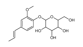 2-(hydroxymethyl)-6-[2-methoxy-4-[(E)-prop-1-enyl]phenoxy]oxane-3,4,5-triol Structure