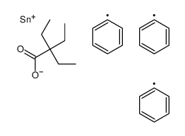 triphenylstannyl 2,2-diethylbutanoate Structure