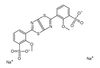 disodium thiazolo[5,4-d]thiazole-2,5-diylbis[methoxybenzenesulphonate] structure