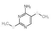 2,5-bis(methylsulfanyl)pyrimidin-4-amine Structure