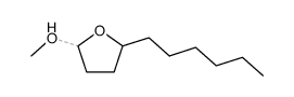 2-hexyl-5-methoxytetrahydrofuran Structure