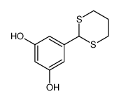 5-(1,3-dithian-2-yl)benzene-1,3-diol结构式