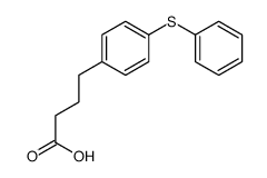 4-(4-phenylsulfanylphenyl)butanoic acid结构式
