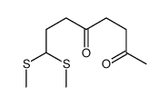 8,8-bis(methylsulfanyl)octane-2,5-dione结构式