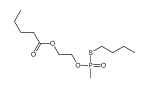 2-[butylsulfanyl(methyl)phosphoryl]oxyethyl pentanoate结构式