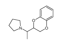 2-[1-(1-Pyrrolidinyl)ethyl]-1,4-benzodioxane结构式