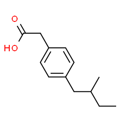 Benzeneacetic acid, 4-(2-methylbutyl)-, (+)- (9CI) structure