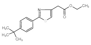 ETHYL 2-(2-[4-(TERT-BUTYL)PHENYL]-1,3-THIAZOL-4-YL)ACETATE structure