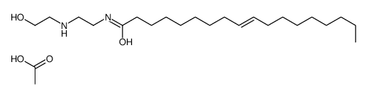 N-[2-[(2-hydroxyethyl)amino]ethyl]oleamidemonoacetate structure