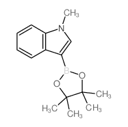 1-METHYL-3-(4,4,5,5-TETRAMETHYL-1,3,2-DIOXABOROLAN-2-YL)-1H-INDOLE structure