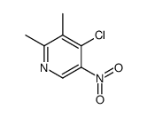 4-chloro-2,3-dimethyl-5-nitropyridine结构式