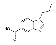 2-methyl-1-propyl-1H-benzoimidazole-5-carboxylic acid Structure