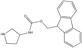 (9H-Fluoren-9-yl)Methyl pyrrolidin-3-ylcarbaMate Structure