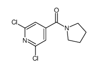 (2,6-dichloro-pyridin-4-yl)-pyrrolidin-1-yl-methanone结构式