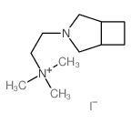 2-(3-azabicyclo[3.2.0]hept-3-yl)ethyl-trimethyl-azanium结构式