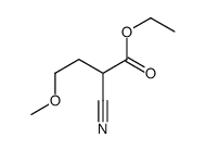 ethyl 2-cyano-4-methoxybutanoate Structure