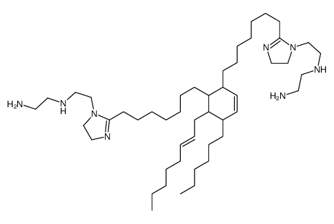 N,N''-[[5-hexyl-6-(2-octenyl)-3-cyclohexene-1,2-diyl]bis[7,1-heptanediyl(4,5-dihydro-1H-imidazole-2,1-diyl)-2,1-ethanediyl]]bis(ethylenediamine)] picture