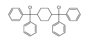 [chloro-[4-[chloro(diphenyl)methyl]cyclohexyl]-phenylmethyl]benzene Structure