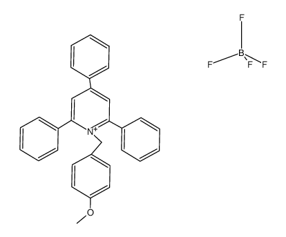 1-(4-methoxy-benzyl)-2,4,6-triphenylpyridinium tetrafluoroborate Structure