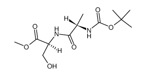 N-Boc-L-Ala-L-Ser-Ome Structure