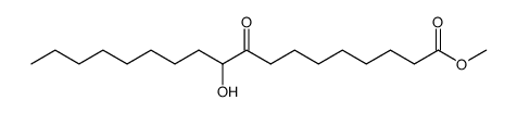10-hydroxy-9-ketostearic acid methyl ester Structure