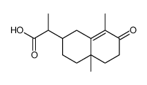 2-(4a,8-dimethyl-7-oxo-1,2,3,4,5,6-hexahydronaphthalen-2-yl)propanoic acid Structure