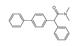 2-(4-biphenylyl)-N,N-dimethyl-2-phenylacetamide结构式