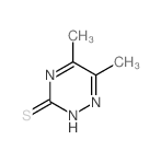 as-Triazine-3-thiol, 5,6-dimethyl- structure