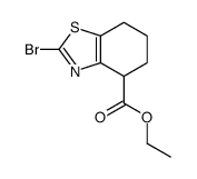 2-Bromo-4,5,6,7-tetrahydro-benzothiazole-4-carboxylic acid ethyl ester structure