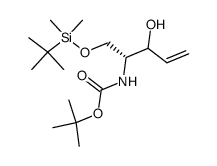 tert-butyl ((2R)-1-((tert-butyldimethylsilyl)oxy)-3-hydroxypent-4-en-2-yl)carbamate Structure