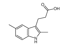 3-(2,5-dimethyl-1H-indol-3-yl)propanoic acid结构式