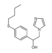 1-(4-butylsulfanylphenyl)-2-imidazol-1-ylethanol结构式