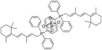 [3-methyl-5-(2,6,6-trimethyl-1-cyclohexen-1-yl)-2,4-pentadienyl]triphenylphosphonium sulphate Structure