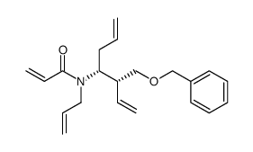 (3R,4R)-N-allyl-N-[(3-benzoxymethyl)-1,6-heptadien-4-yl]propenamide结构式