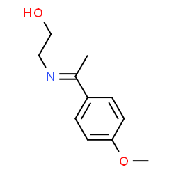 Ethanol, 2-[[1-(4-methoxyphenyl)ethylidene]amino]- (9CI) Structure