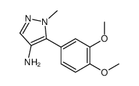 5-(3,4-DIMETHOXYPHENYL)-1-METHYL-1H-PYRAZOL-4-AMINE structure