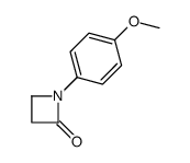 1-(4-methoxyphenyl)azetidin-2-one结构式