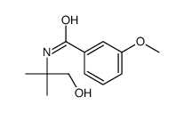 N-(1-hydroxy-2-methylpropan-2-yl)-3-methoxybenzamide结构式