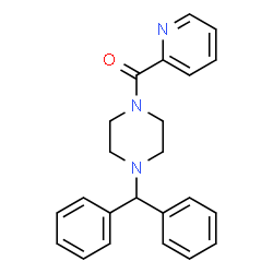 [4-(diphenylmethyl)piperazin-1-yl](pyridin-2-yl)methanone结构式
