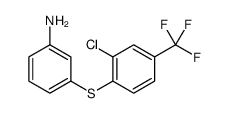 3-[2-chloro-4-(trifluoromethyl)phenyl]sulfanylaniline结构式