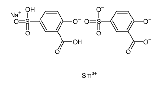 sodium dihydrogen bis[2-hydroxy-5-sulphobenzoato(3-)-O1,O2]samarate(3-) picture