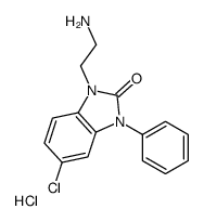 1-(2-aminoethyl)-5-chloro-3-phenylbenzimidazol-2-one,hydrochloride Structure