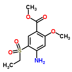 Methyl 4-amino-5-ethylsulfonyl-2-methoxybenzoate structure