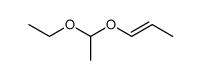 acetaldehyde ethyl 1-propenyl acetal Structure